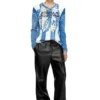 k-oliba-v Maglione a righe con stampa interna k-oliba-v Maglione a righe con stampa interna