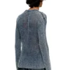 k-redros Maglione in maglia a rete in filato denim k-redros Maglione in maglia a rete in filato denim