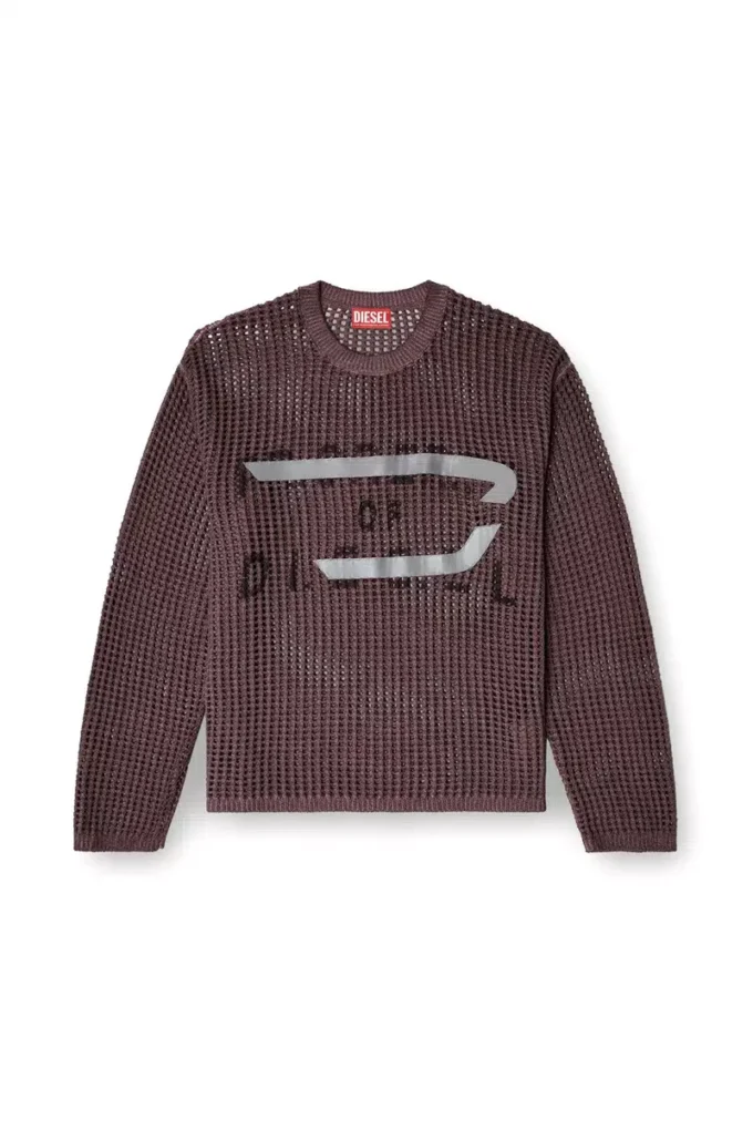 k-roch Top a maniche lunghe in maglia a rete k-roch Top a maniche lunghe in maglia a rete