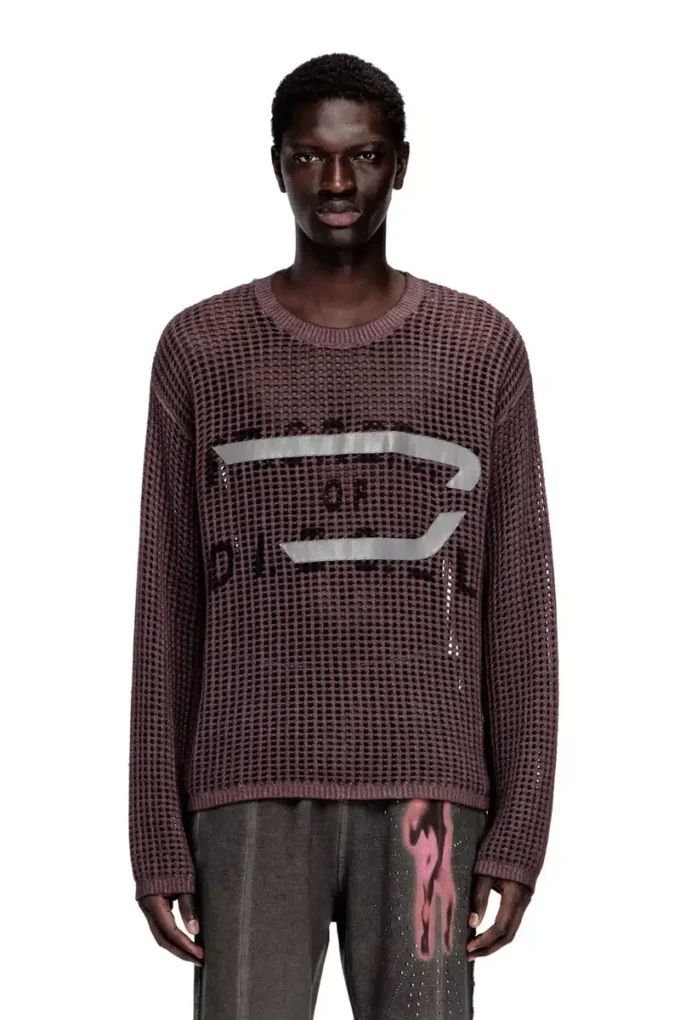 k-roch Top a maniche lunghe in maglia a rete k-roch Top a maniche lunghe in maglia a rete