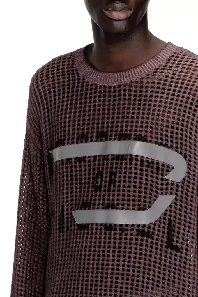 k-roch Top a maniche lunghe in maglia a rete k-roch Top a maniche lunghe in maglia a rete