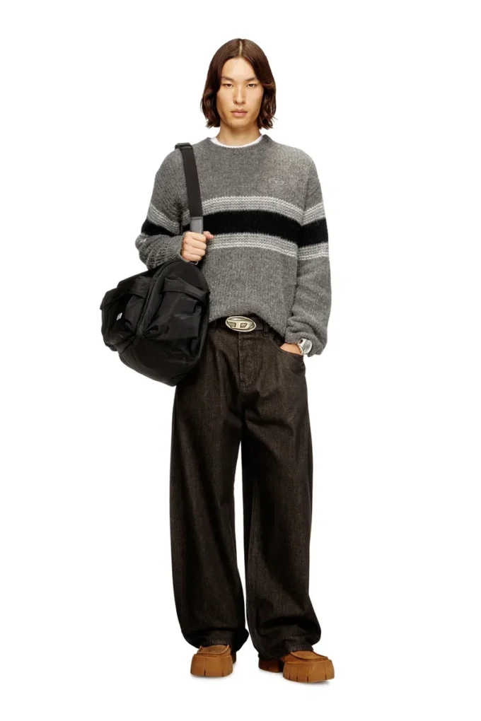 k-soren Maglione a righe in misto alpaca