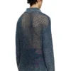 k-squared Maglione polo a maglia aperta in filato denim k-squared Maglione polo a maglia aperta in filato denim