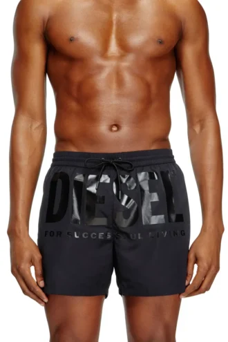 ken-37-d-core Costume da bagno a metà coscia con maxi logo