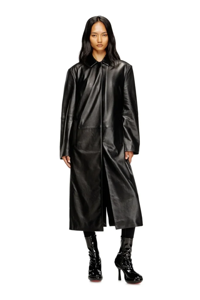 l-ancelot Cappotto lungo imbottito in pelle l-ancelot Cappotto lungo imbottito in pelle