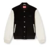 l-arry-wrd Bomber in misto lana e pelle l-arry-wrd Bomber in misto lana e pelle