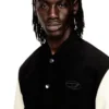 l-arry-wrd Bomber in misto lana e pelle l-arry-wrd Bomber in misto lana e pelle