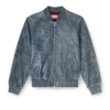 l-cobb Bomber in pelle trattata l-cobb Bomber in pelle trattata