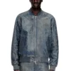 l-cobb Bomber in pelle trattata l-cobb Bomber in pelle trattata