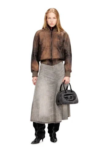 l-cobb-fem Giacca bomber in pelle invecchiata l-cobb-fem Giacca bomber in pelle invecchiata