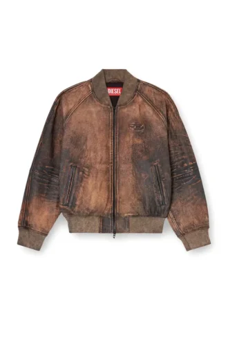 l-cobb-fem Giacca bomber in pelle invecchiata l-cobb-fem Giacca bomber in pelle invecchiata