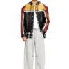 l-coug-20th Giacca in pelle con dettagli patch l-coug-20th Giacca in pelle con dettagli patch