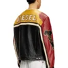 l-coug-20th Giacca in pelle con dettagli patch l-coug-20th Giacca in pelle con dettagli patch