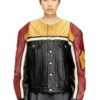 l-coug-20th Giacca in pelle con dettagli patch l-coug-20th Giacca in pelle con dettagli patch