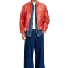 l-difordi-20th Bomber in pelle con logo Diesel l-difordi-20th Bomber in pelle con logo Diesel