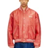 l-difordi-20th Bomber in pelle con logo Diesel l-difordi-20th Bomber in pelle con logo Diesel