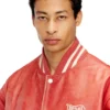 l-difordi-20th Bomber in pelle con logo Diesel l-difordi-20th Bomber in pelle con logo Diesel