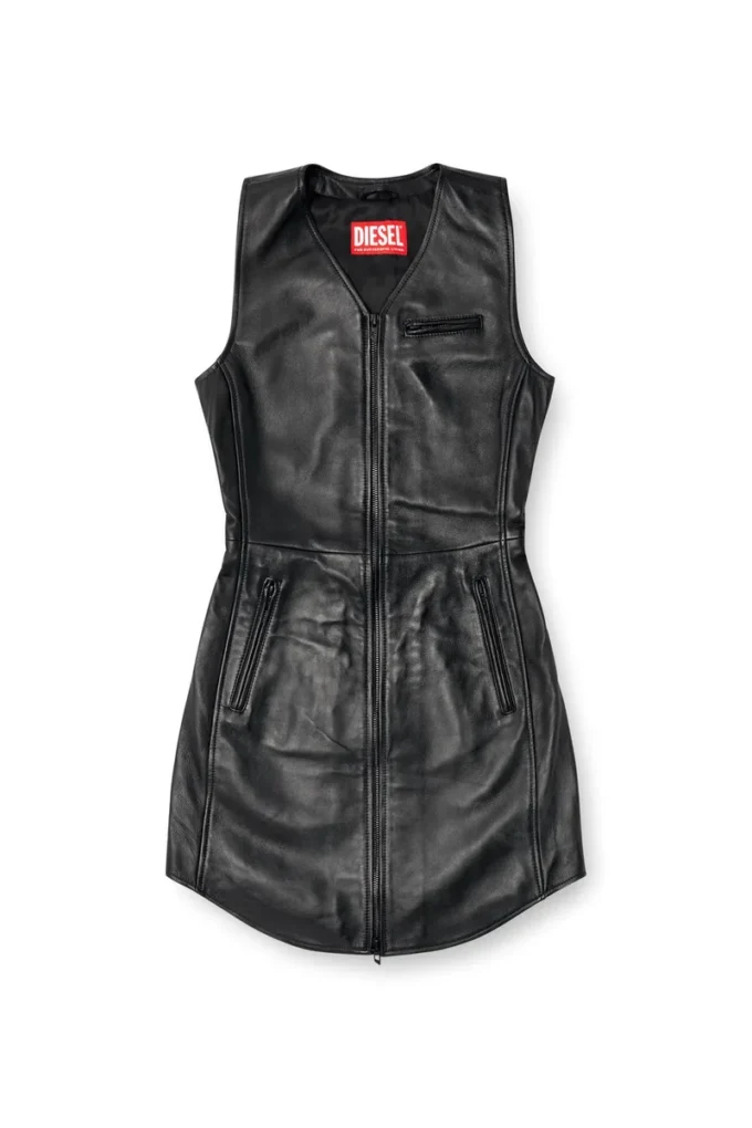 l-ilith Abito corto in pelle con zip l-ilith Abito corto in pelle con zip
