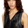 l-ilith Abito corto in pelle con zip l-ilith Abito corto in pelle con zip