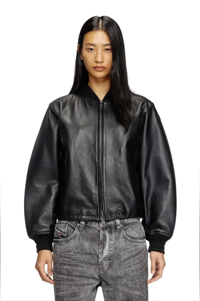 l-ilyan Giacca bomber in pelle l-ilyan Giacca bomber in pelle