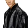 l-khat Bomber in pelle cerata