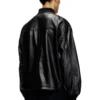 l-khat Bomber in pelle cerata