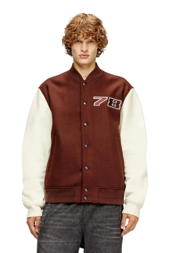 l-kopf Bomber imbottito in lana e pelle l-kopf Bomber imbottito in lana e pelle