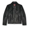 l-korn-a Giacca in pelle con Oval D goffrato l-korn-a Giacca in pelle con Oval D goffrato