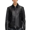 l-korn-a Giacca in pelle con Oval D goffrato l-korn-a Giacca in pelle con Oval D goffrato