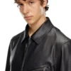 l-korn-a Giacca in pelle con Oval D goffrato l-korn-a Giacca in pelle con Oval D goffrato