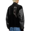 l-nyman Giacca bomber Varsity in cotone e pelle l-nyman Giacca bomber Varsity in cotone e pelle