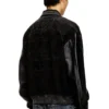l-nyn Bomber in denim e pelle