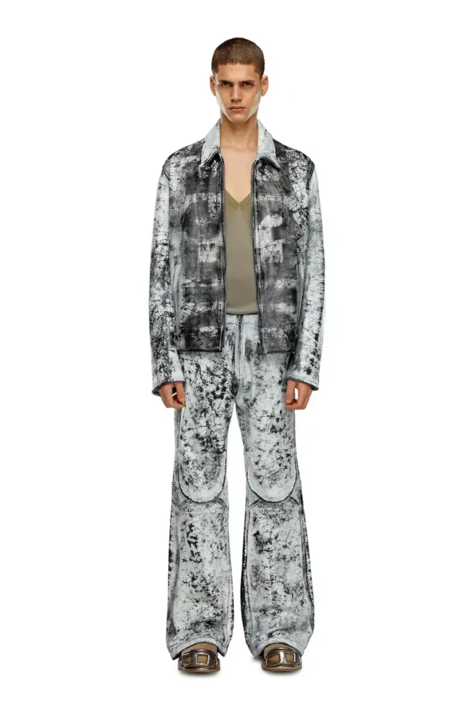 l-pylon-a Giacca blouson in pelle trattata l-pylon-a Giacca blouson in pelle trattata