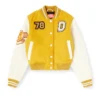 l-real-cp Giacca college corta in lana e pelle l-real-cp Giacca college corta in lana e pelle
