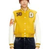 l-real-cp Giacca college corta in lana e pelle l-real-cp Giacca college corta in lana e pelle