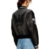 l-real-cp Giacca college corta in lana e pelle l-real-cp Giacca college corta in lana e pelle