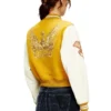 l-real-cp Giacca college corta in lana e pelle l-real-cp Giacca college corta in lana e pelle