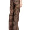 l-ysa Pantaloni in pelle effetto consumato dal taglio jeans l-ysa Pantaloni in pelle effetto consumato dal taglio jeans