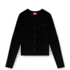 m-alima Cardigan in lana con logo ritagliato m-alima Cardigan in lana con logo ritagliato