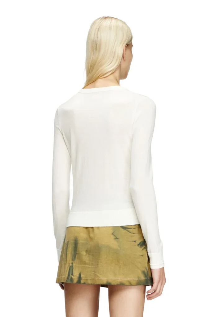 m-alinesa Maglione in lana con logo ritagliato m-alinesa Maglione in lana con logo ritagliato