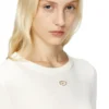 m-alinesa Maglione in lana con logo ritagliato m-alinesa Maglione in lana con logo ritagliato