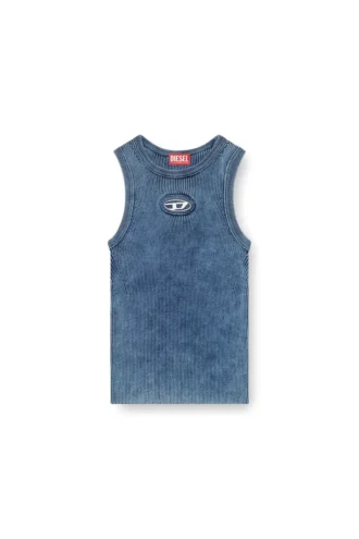 m-anchor-a-sl Canotta in maglia a costine con Oval D