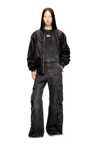 m-anchorex Maglione a costine con cut-out e placca ovale D