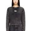 m-anchorex Maglione a costine con cut-out e placca ovale D m-anchorex Maglione a costine con cut-out e placca ovale D