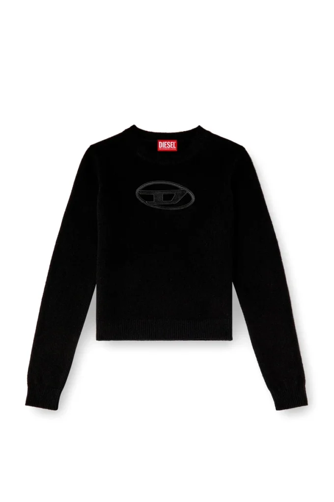 m-areesa-slim Maglione in misto cashmere con logo ritagliato m-areesa-slim Maglione in misto cashmere con logo ritagliato