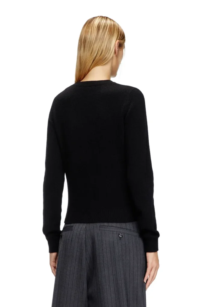m-areesa-slim Maglione in misto cashmere con logo ritagliato m-areesa-slim Maglione in misto cashmere con logo ritagliato