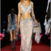 m-bletilla Top a reggiseno in maglia indaco destroyed m-bletilla Top a reggiseno in maglia indaco destroyed