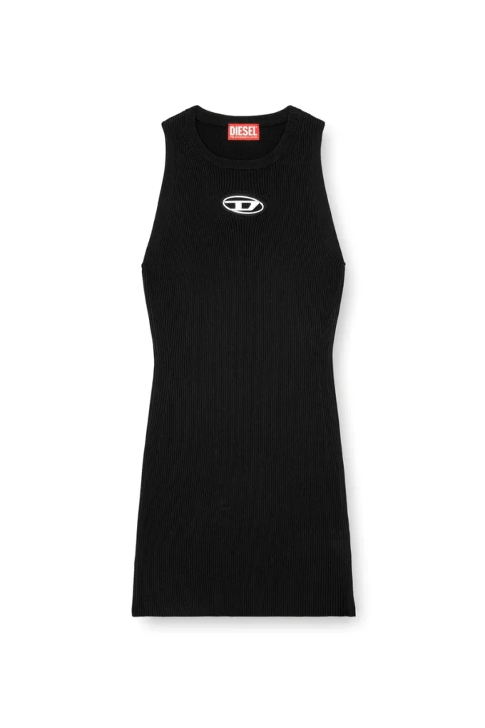m-caddix Abito senza maniche in maglia a costine m-caddix Abito senza maniche in maglia a costine