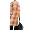 m-chloty Cardigan in lana con stampa a quadri distorti m-chloty Cardigan in lana con stampa a quadri distorti