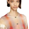 m-chloty Cardigan in lana con stampa a quadri distorti m-chloty Cardigan in lana con stampa a quadri distorti
